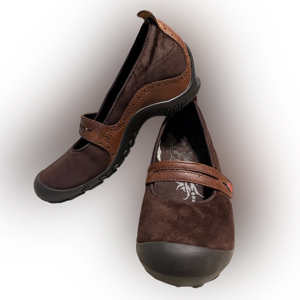 Merrell Brown Suede Mary Jane Casual Shoes